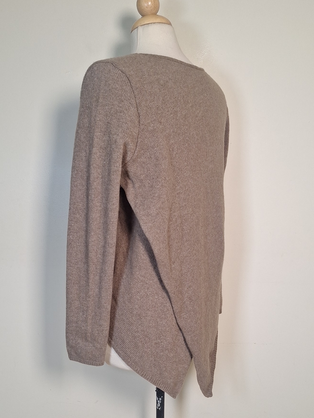Holebrook Sweden Elaine Wool Asymetrical Back Crew New Sweater Size M
